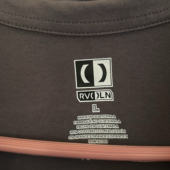 🌿RVOLN Grey Men’s short sleeved 3-button shirt, size L🌿 - Picture 2 of 4